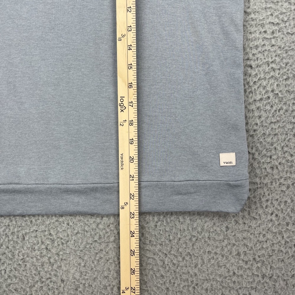 Vuori Halo Essential Hoodie Womens XL Heathered Gray Dream Knit Pullover VW226 - Picture 11 of 12